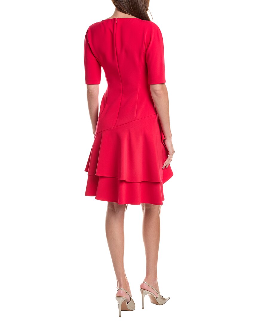 Teri Jon by Rickie Freeman Teri Jon By Rickie Freeman Stretch Crepe Double Ruffle Cocktail Dress