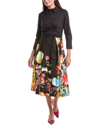 Teri Jon by Rickie Freeman Teri Jon By Rickie Freeman Wrap Tie Waist Shirtdress