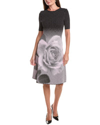 Teri Jon by Rickie Freeman Teri Jon By Rickie Freeman Double Knit Dotte Midi Dress