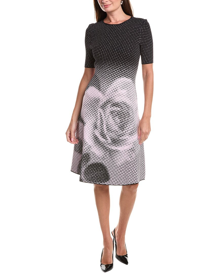 Teri Jon by Rickie Freeman Teri Jon By Rickie Freeman Double Knit Dotte Midi Dress