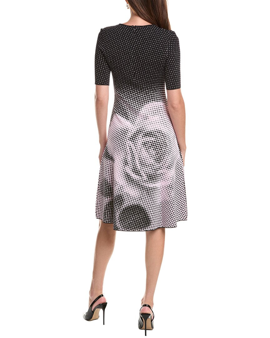 Teri Jon by Rickie Freeman Teri Jon By Rickie Freeman Double Knit Dotte Midi Dress