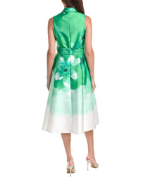 Teri Jon by Rickie Freeman Teri Jon By Rickie Freeman Mikado Watercolor Print Shirtdress