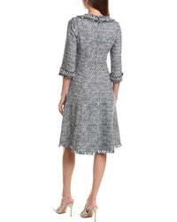 Teri Jon by Rickie Freeman Teri Jon By Rickie Freeman Tweed Jewel Trim A-Line Dress