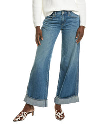 AMO DENIM Amo Sabine Cuff Twin Flame Wide Leg Jean
