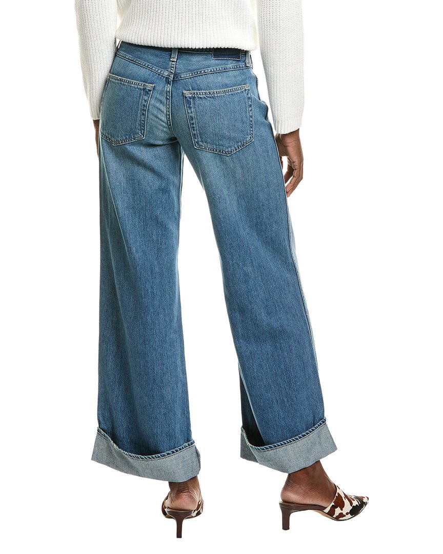 AMO DENIM Amo Sabine Cuff Twin Flame Wide Leg Jean