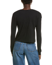 AMO DENIM Amo Babe Linen-Blend T-Shirt