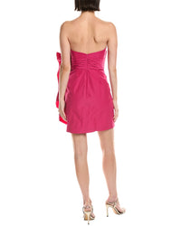 Marchesa Notte Sleeveless Taffeta Mini Dress