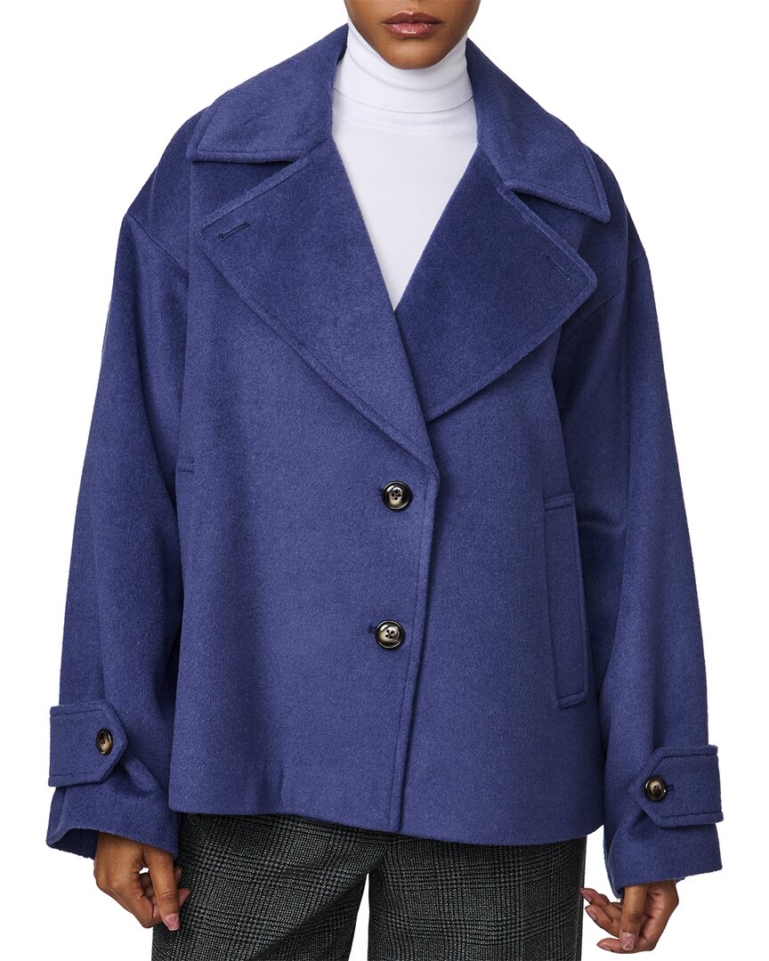 Bernardo Medium Wool-Blend Coat
