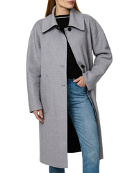Bernardo Long Wool-Blend Coat
