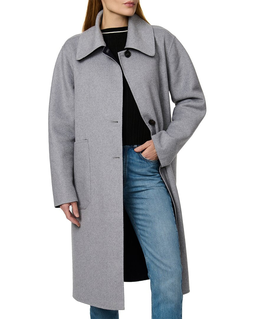 Bernardo Long Wool-Blend Coat