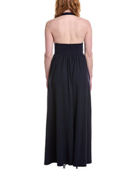 Susana Monaco Halter Gathered Maxi Dress