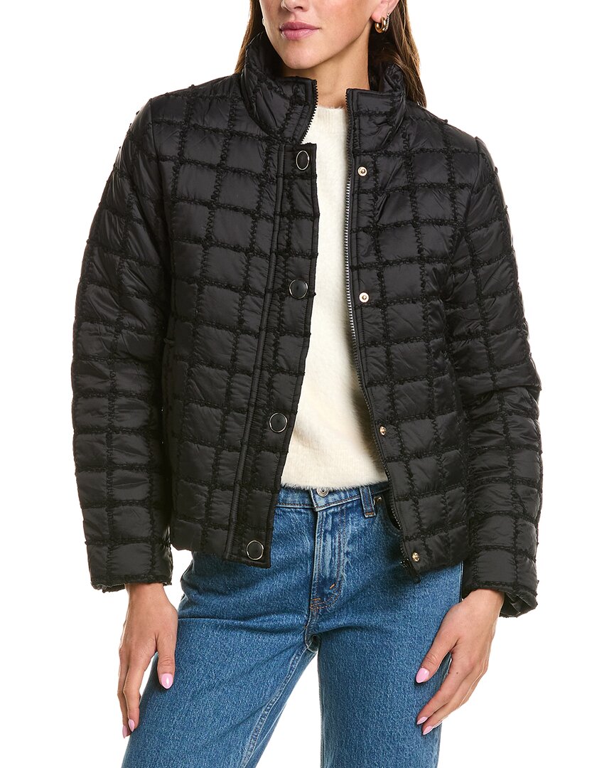 CeCe Cece Stand Collar Short Quilted Jacket
