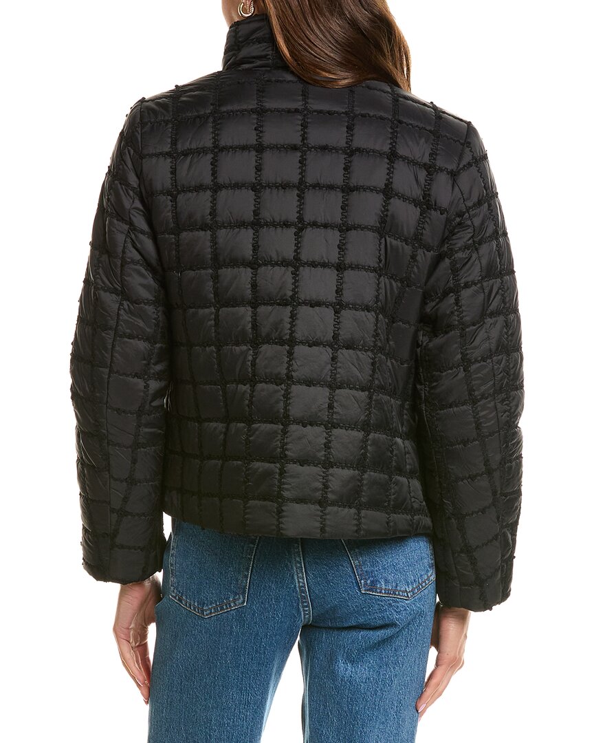 CeCe Cece Stand Collar Short Quilted Jacket