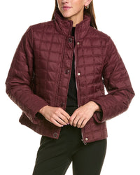CeCe Cece Stand Collar Short Quilted Jacket