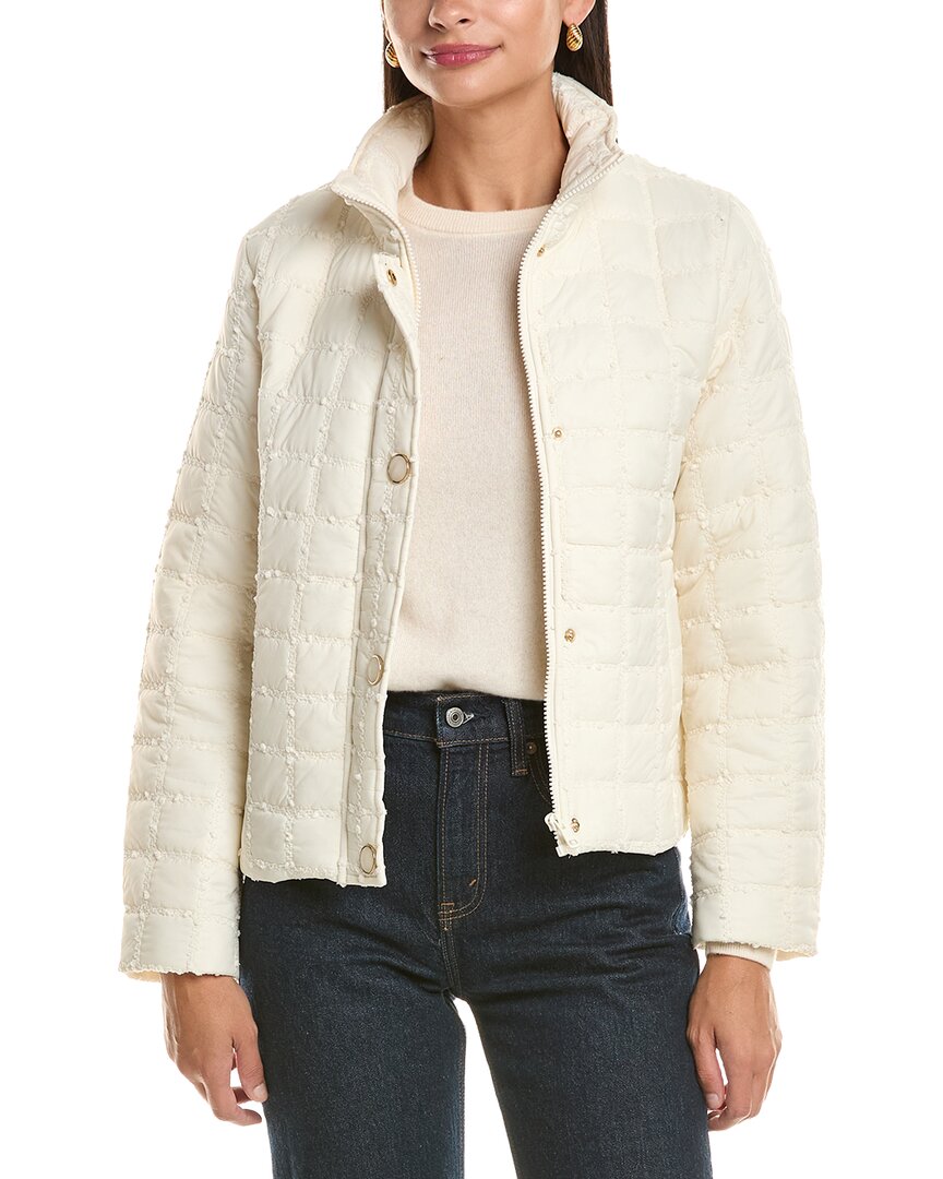 CeCe Cece Stand Collar Short Quilted Jacket