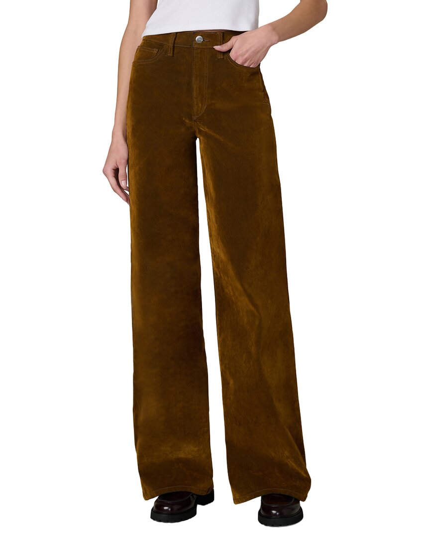 JOE'S Joe’S Jeans The Mia Bronze Brown Wide Leg Flocked Jean
