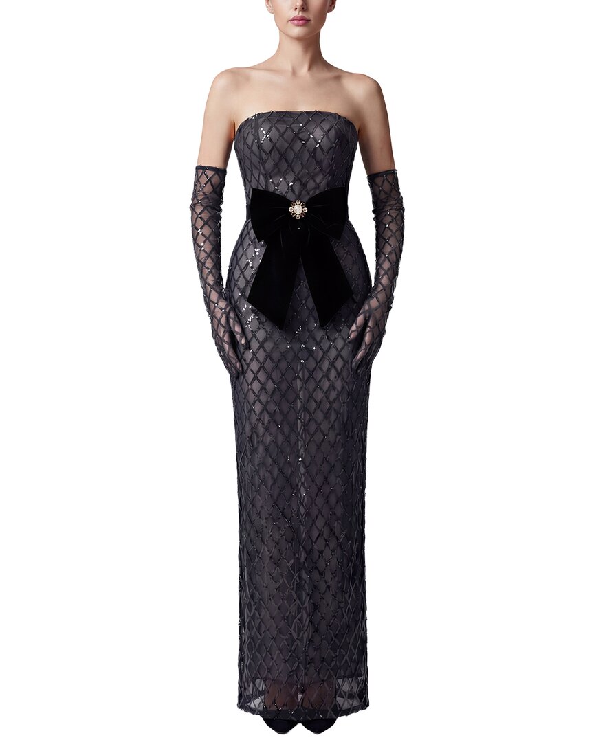 MONIQUE LAGARDE Monique Lagarde 2Pc Maxi Dress & Gloves Set