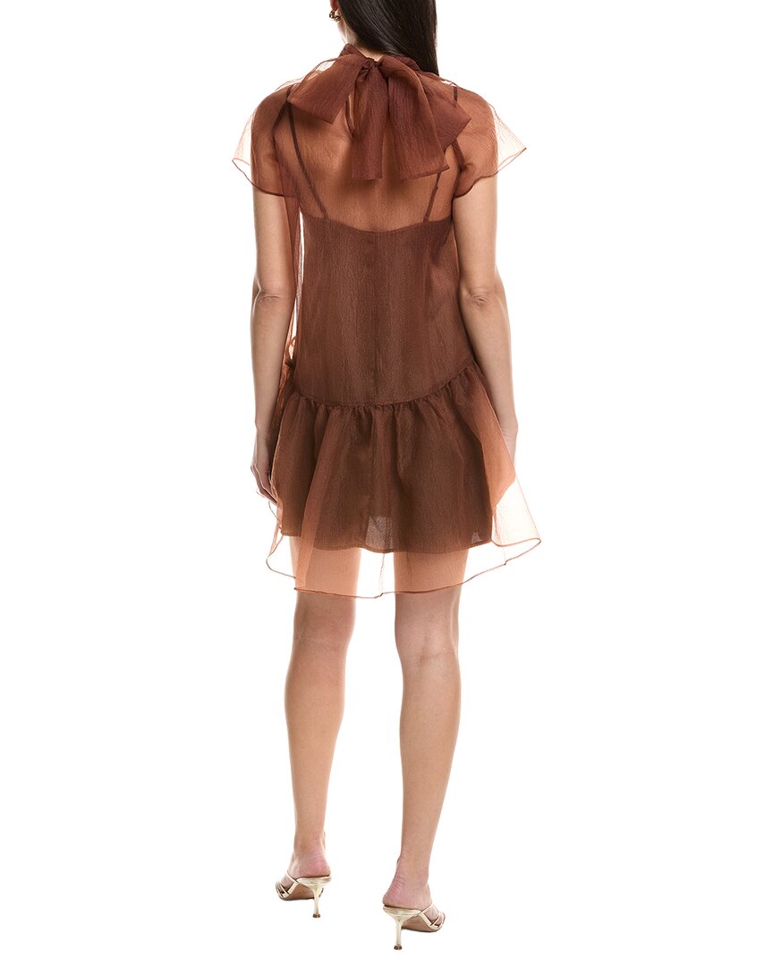 Jl Luxe Solid Short Sleeve Mini Dress