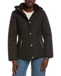 Laundry By Shelli Segal Snowchic Diamond Quilt Jacket
