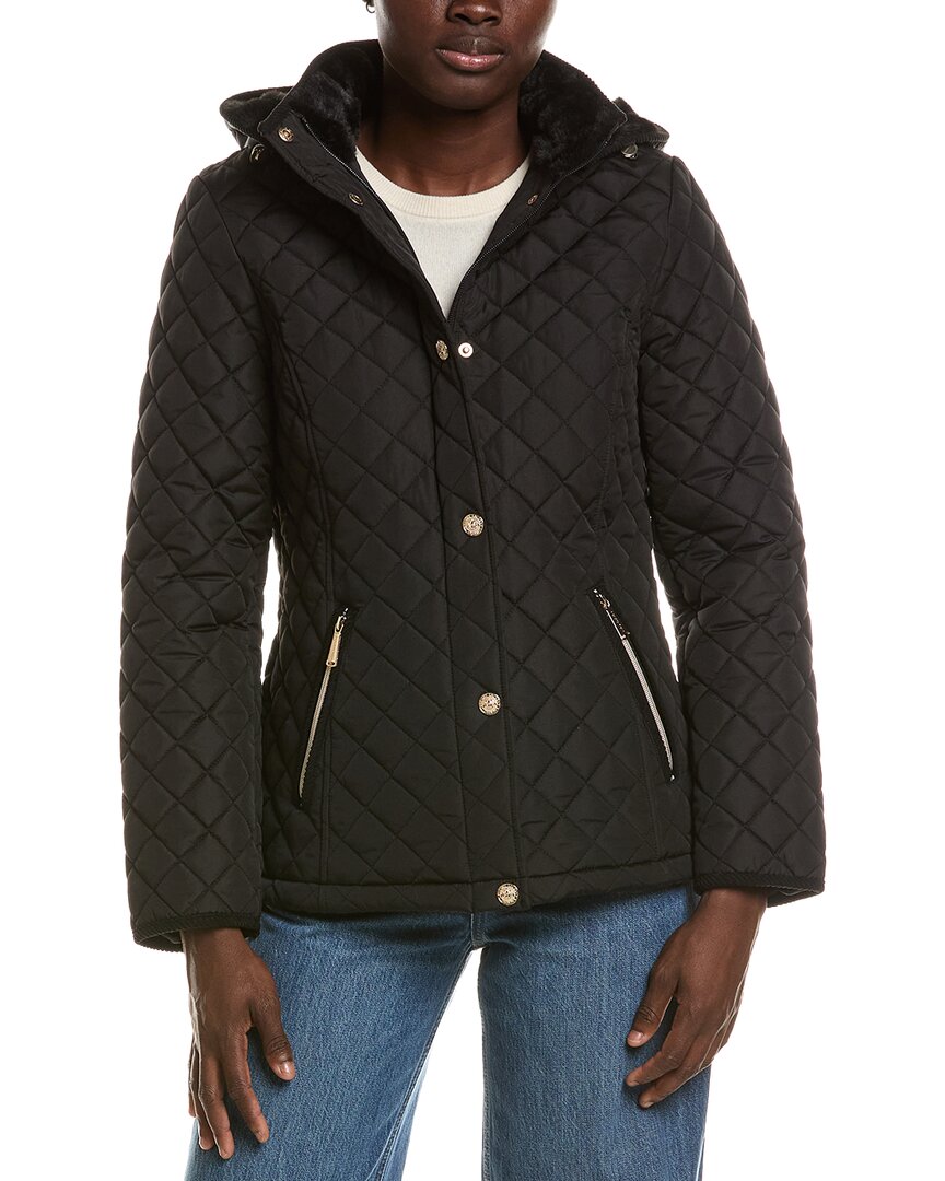 Laundry By Shelli Segal Snowchic Diamond Quilt Jacket