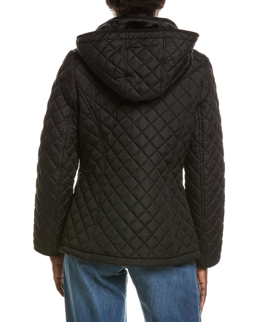 Laundry By Shelli Segal Snowchic Diamond Quilt Jacket
