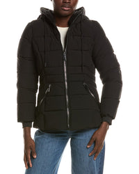 Laundry By Shelli Segal Stretch Fabric Coat
