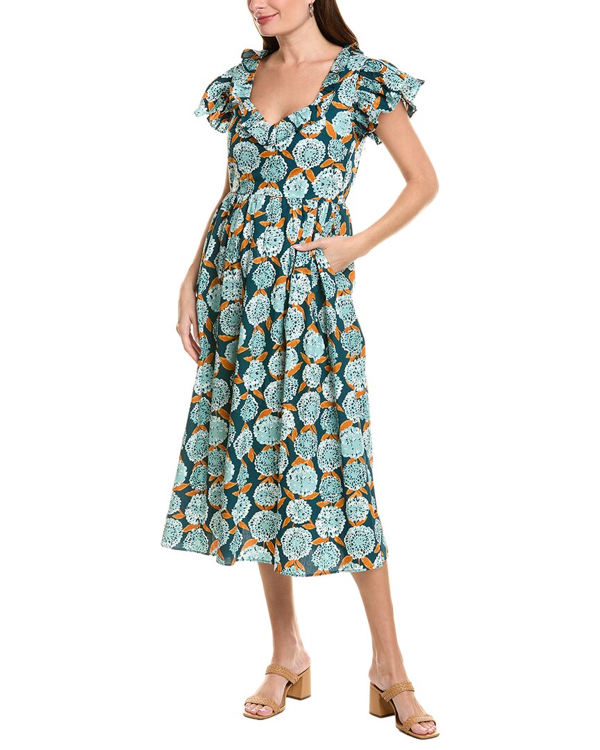 Garrie B Short Sleeve Midi Dress