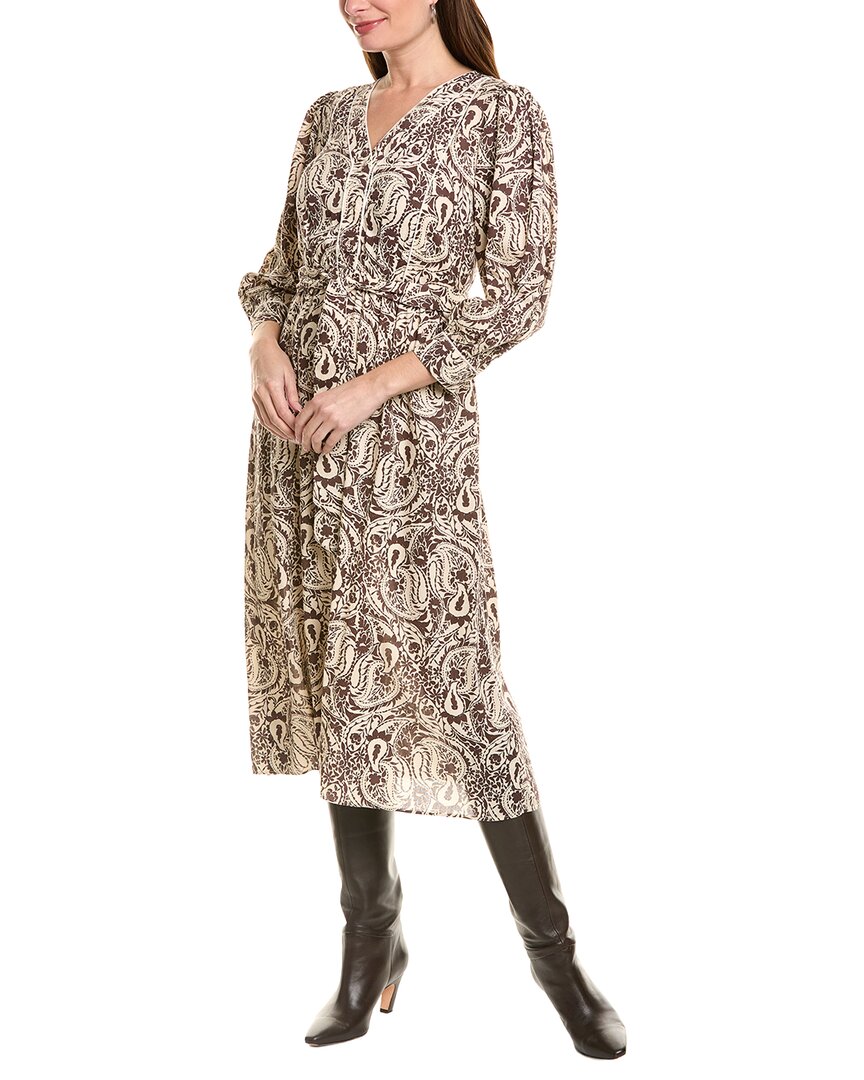 Garrie B Long Sleeve Midi Dress