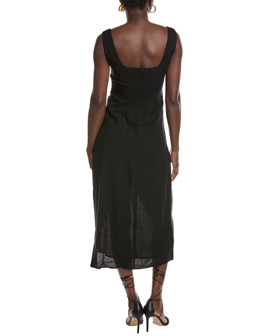 O.P.T Nira Linen-Blend Midi Dress Bluefly O.P.T Nira Linen-Blend Midi Dress Bluefly