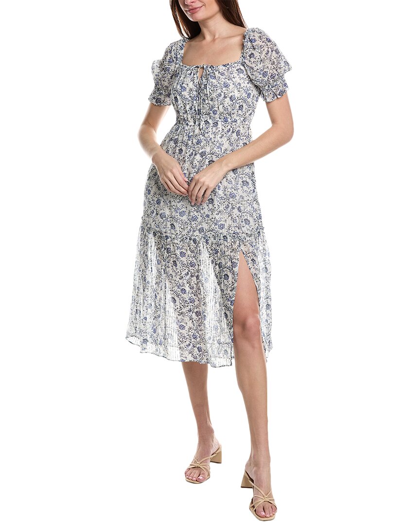 Garrie B Tie-Neck Midi Dress