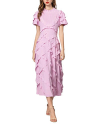 BURRYCO Burryco Short Sleeve Midi Dress