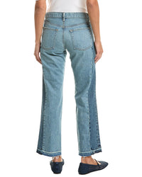 Askk Ny Low-Rise Two Tone Straight Jean