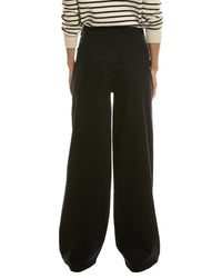 Dl1961 Hepburn Jet Black Wide Leg Jean