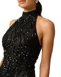 Adrianna Papell Lace Sequins Mini Dress