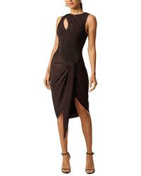 Adrianna Papell Metallic Knit Mini Dress