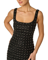 Adrianna Papell Fully Beaded Mini Dress