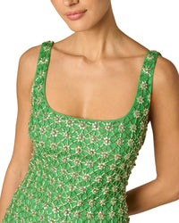 Adrianna Papell Adrianna Papell Fully Beaded Mini Dress