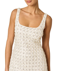 Adrianna Papell Fully Beaded Mini Dress