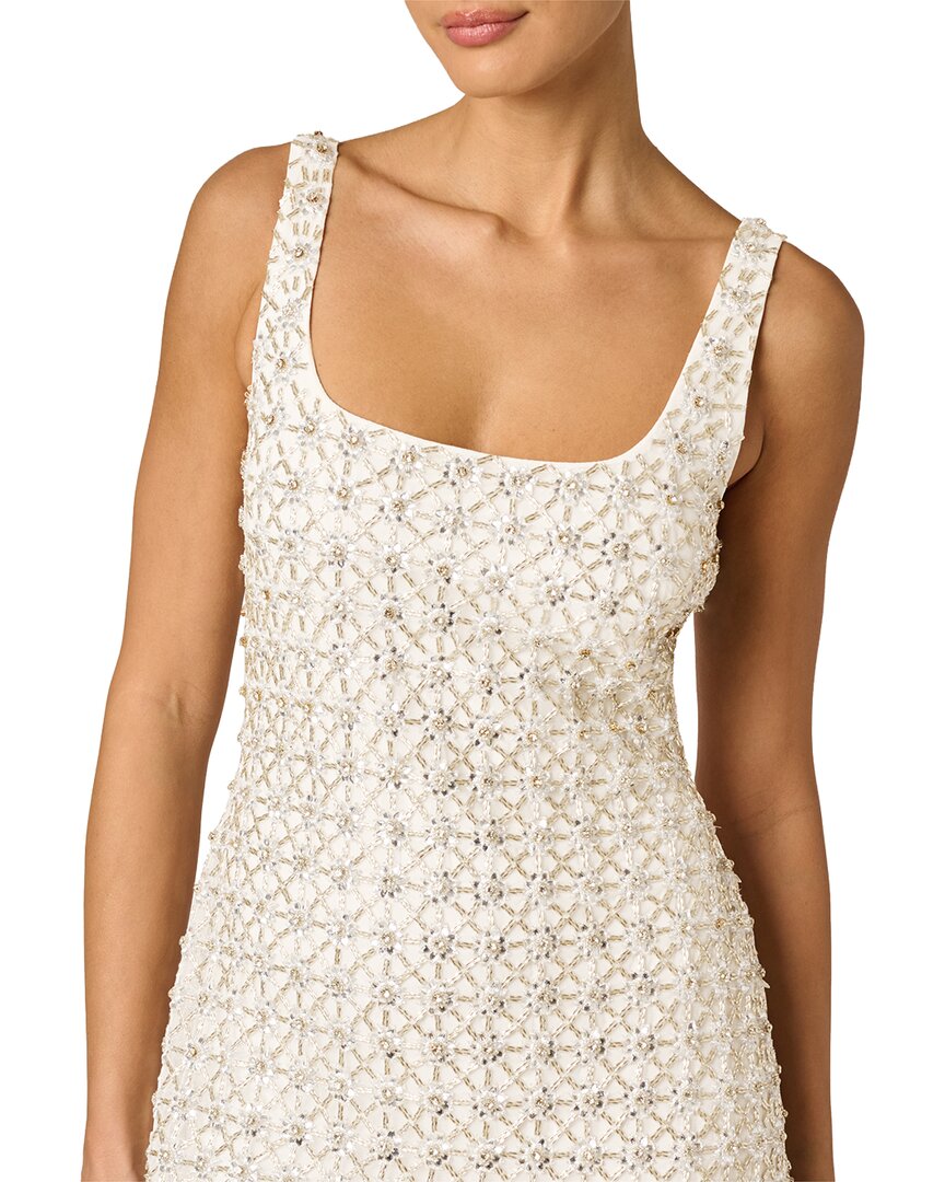 Adrianna Papell Fully Beaded Mini Dress