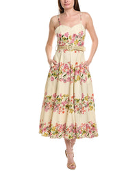 Taylor Sleeveless Linen-Blend Maxi Dress