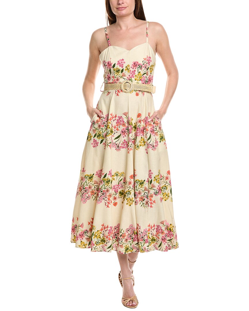 Taylor Sleeveless Linen-Blend Maxi Dress