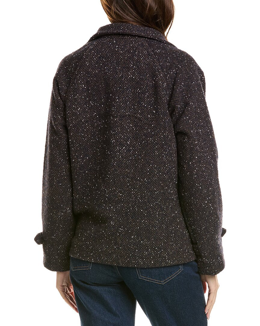 Sam Edelman Tweed Wool-Blend Jacket