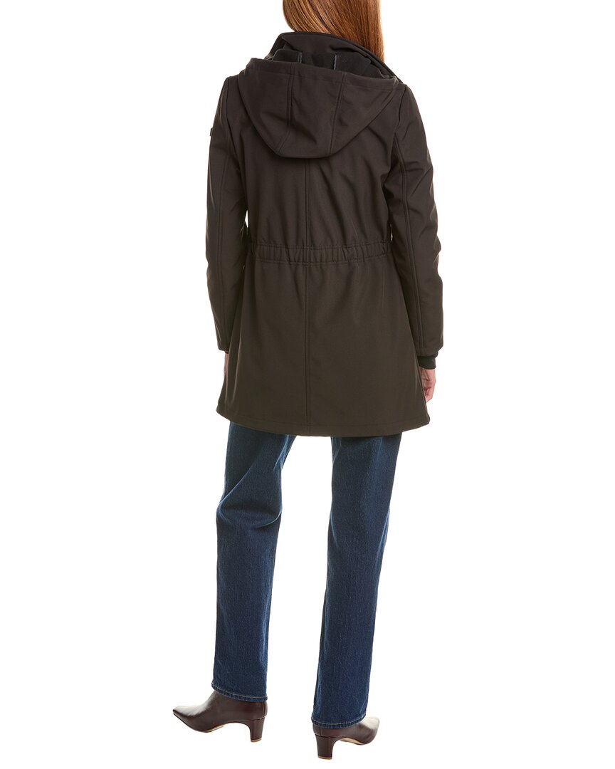 Sam Edelman Hooded Stand Collar Softshell Coat