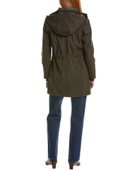 Sam Edelman Hooded Stand Collar Softshell Coat