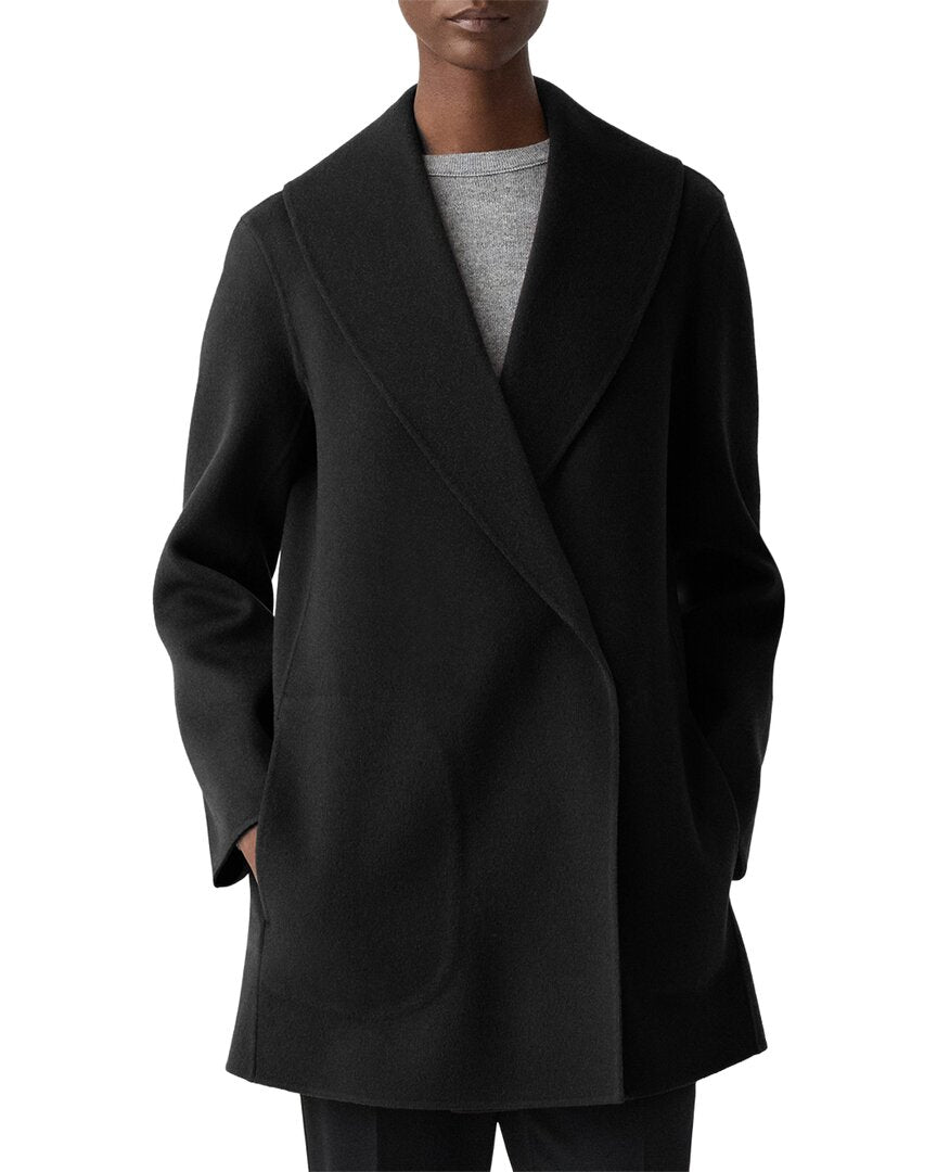 Theory Shawl Wool & Cashmere-Blend Coat