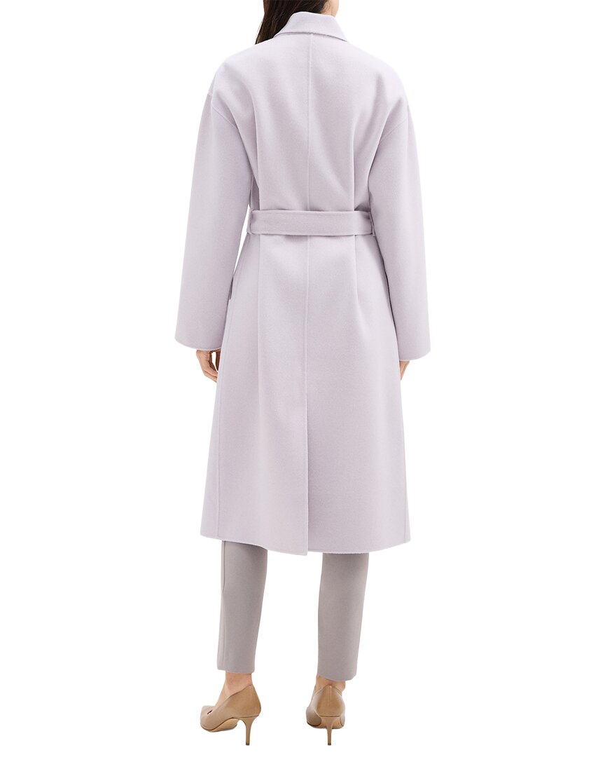 Theory Robe Wool & Cashmere-Blend Coat