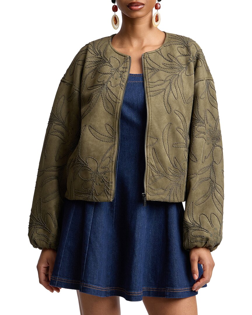Bagatelle Jewel Neck Bomber Jacket