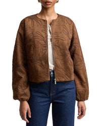 Bagatelle Jewel Neck Bomber Jacket