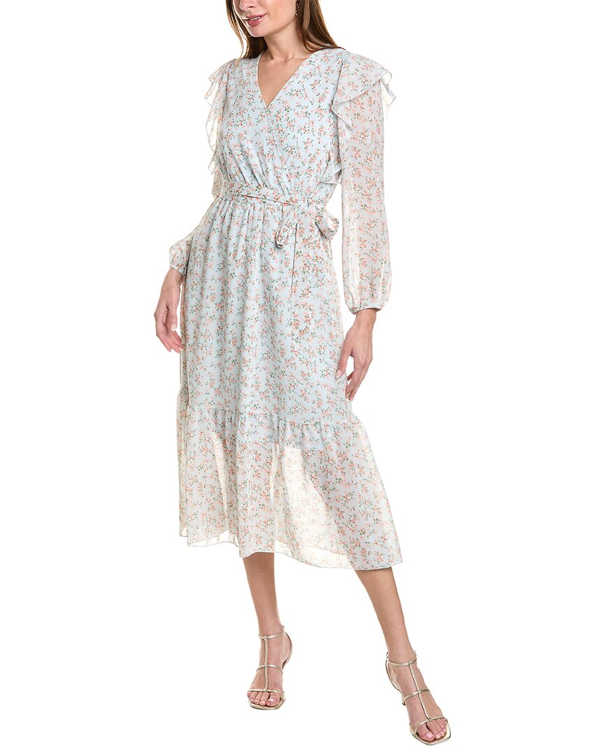 Ipponelli Surplice Midi Dress Regular 8 (M) Blue