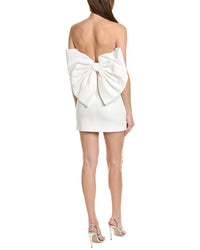 Toccin Draped Bow Mini Cocktail Dress